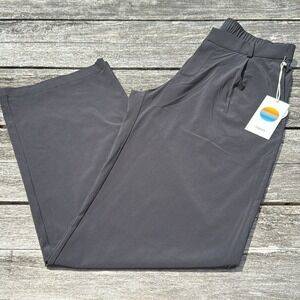 Vuori Women's Gray Wide-Leg Trousers